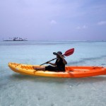 Canoeing Minicoy Island