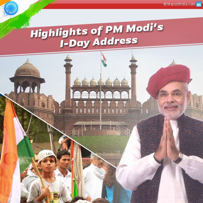 Highlights of PM Modi’s I-Day