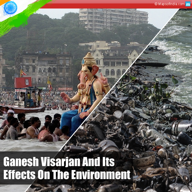 Negative impact of Ganesh Visarjan on Environment