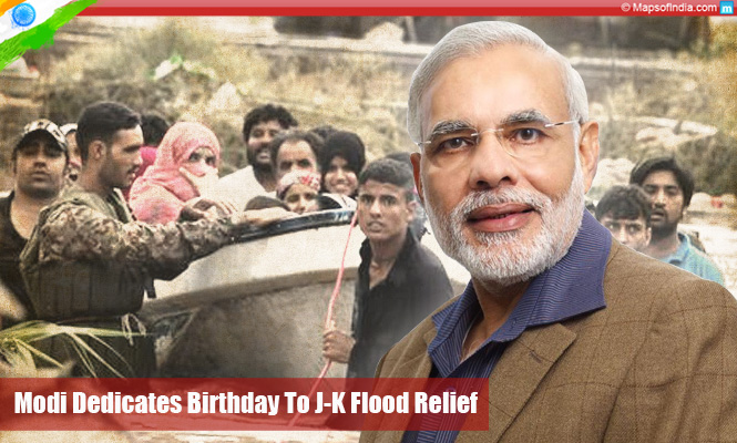 Modi Dedicates Birthday To J-K Flood Relief