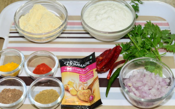 Pitod Ki Subzi - Key Ingredients