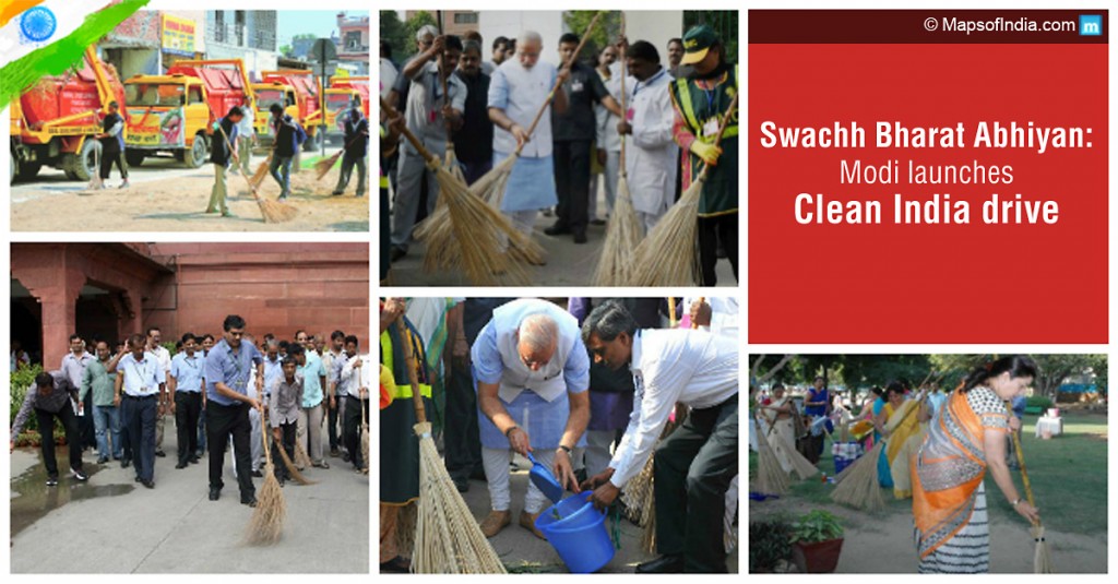 Modi Launches Swachh Bharat Abhiyan