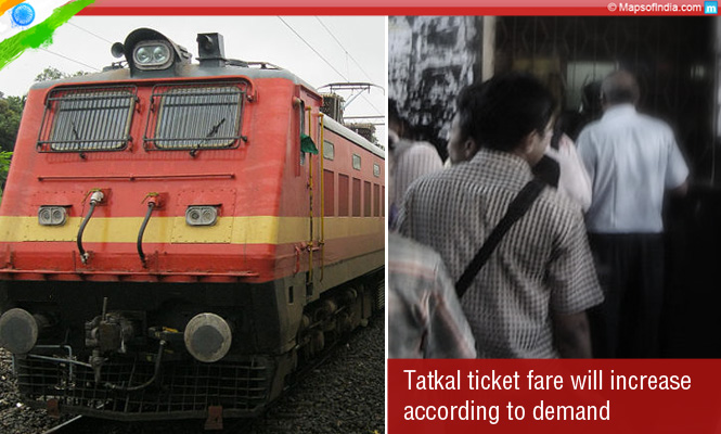 Dynamic fare pricing for tatkal tickets