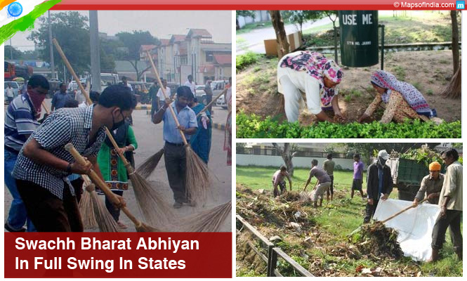 Swachh Bharat Abhiyan in full swing in states