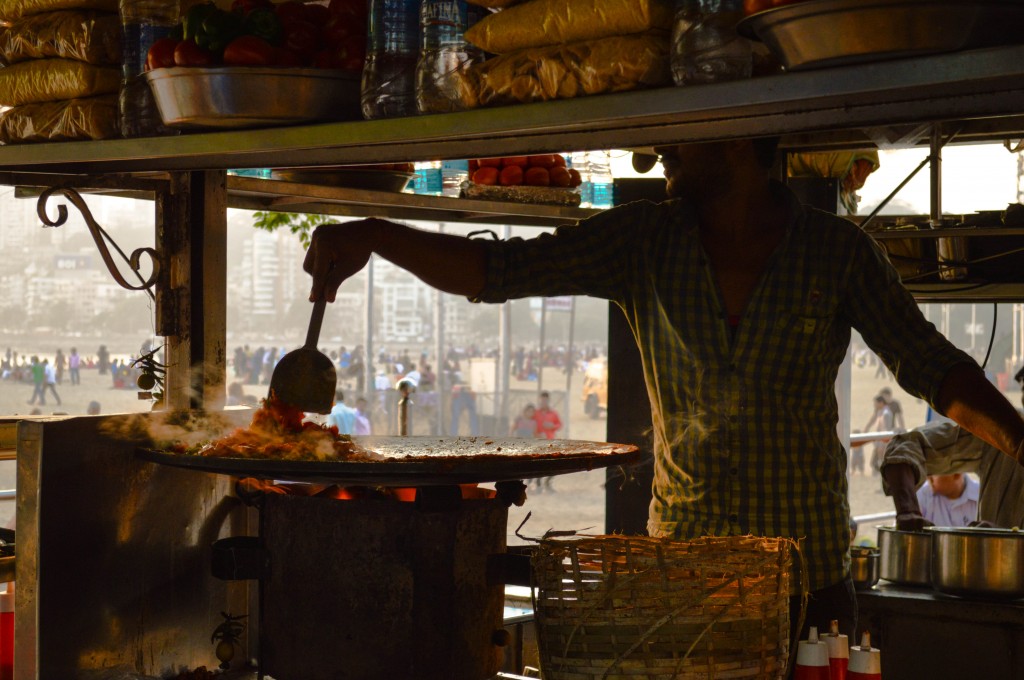 Bhelpuri at Chowpatty