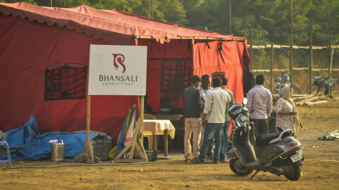 Film set of Sanjay Leela Bhansali productions