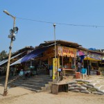 Food stalls at the Juhu Beach
