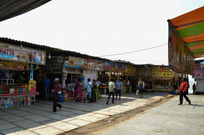 Food stalls on juhu chowpatty