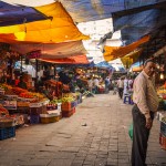 Fruit vendors at Crawford Market