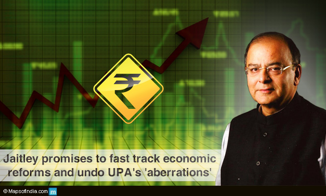 Jaitley promises to fast track economic reforms and undo UPA's 'aberrations'