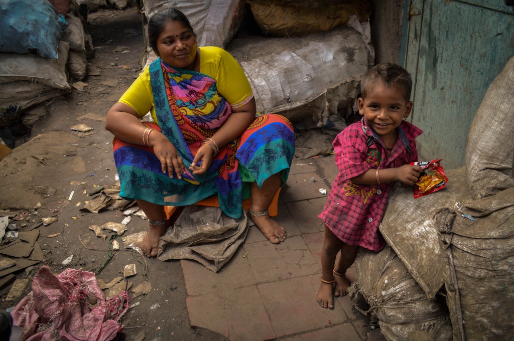 Locals in Dharavi