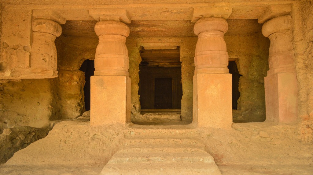 Mahakali caves front view