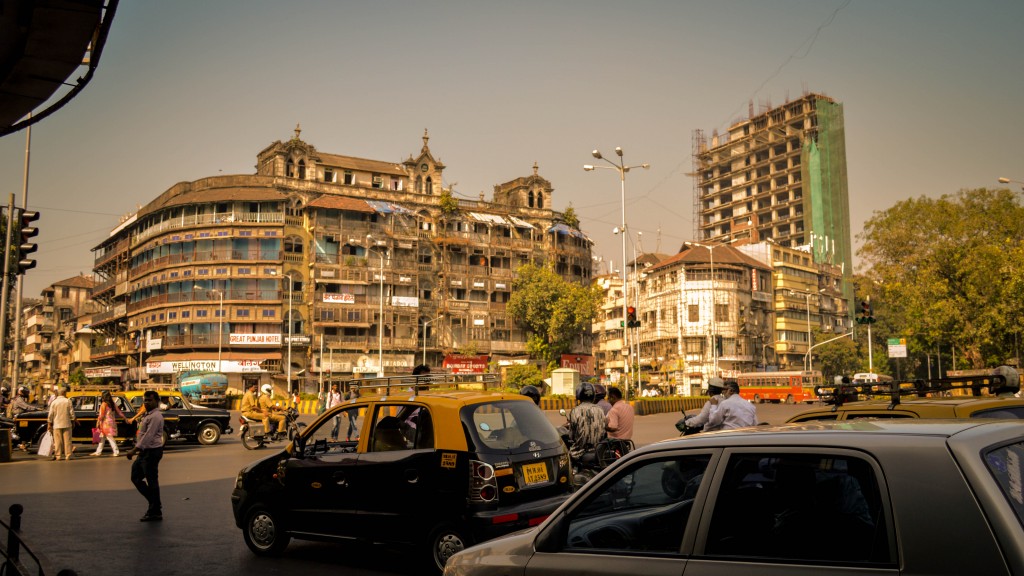 Old Chawl and new building