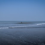 Roaring sea waters on the Juhu Beach