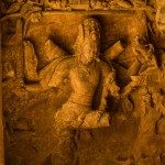 Various intriguing mudras of lord shiva at elephanta