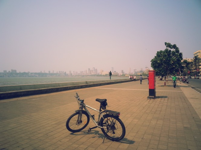 Cycling at Marine Drive