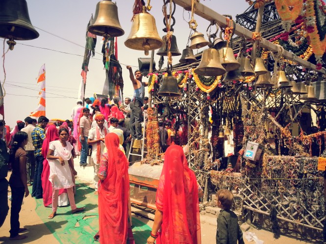 Devotees in Om Banna Temple