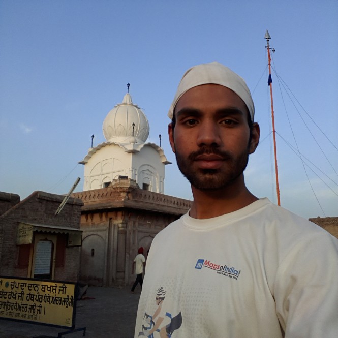 At a Gurudwara inside the fort