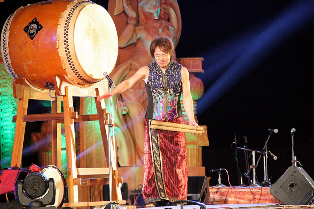 Taiko  player Leonard Eto  Sirpur Festival -Chattisgarh