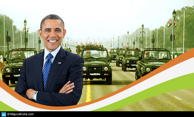 Barack Obama visits India on its 66th Republic Day