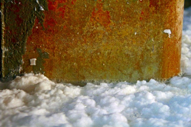  Cotton soaked in hot water to make paper