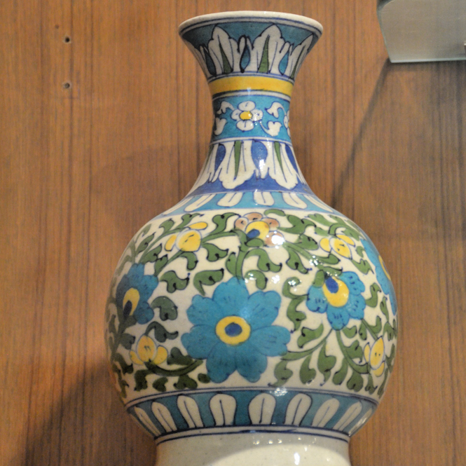 Porcelain flower vase at Alankar Museum