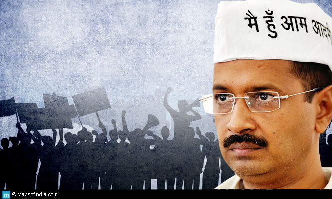 Public image of Arvind Kejriwal as the Chief Minister of Delhi