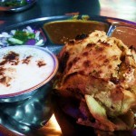 Amritsari chur chur naan at Paharganj, Delhi