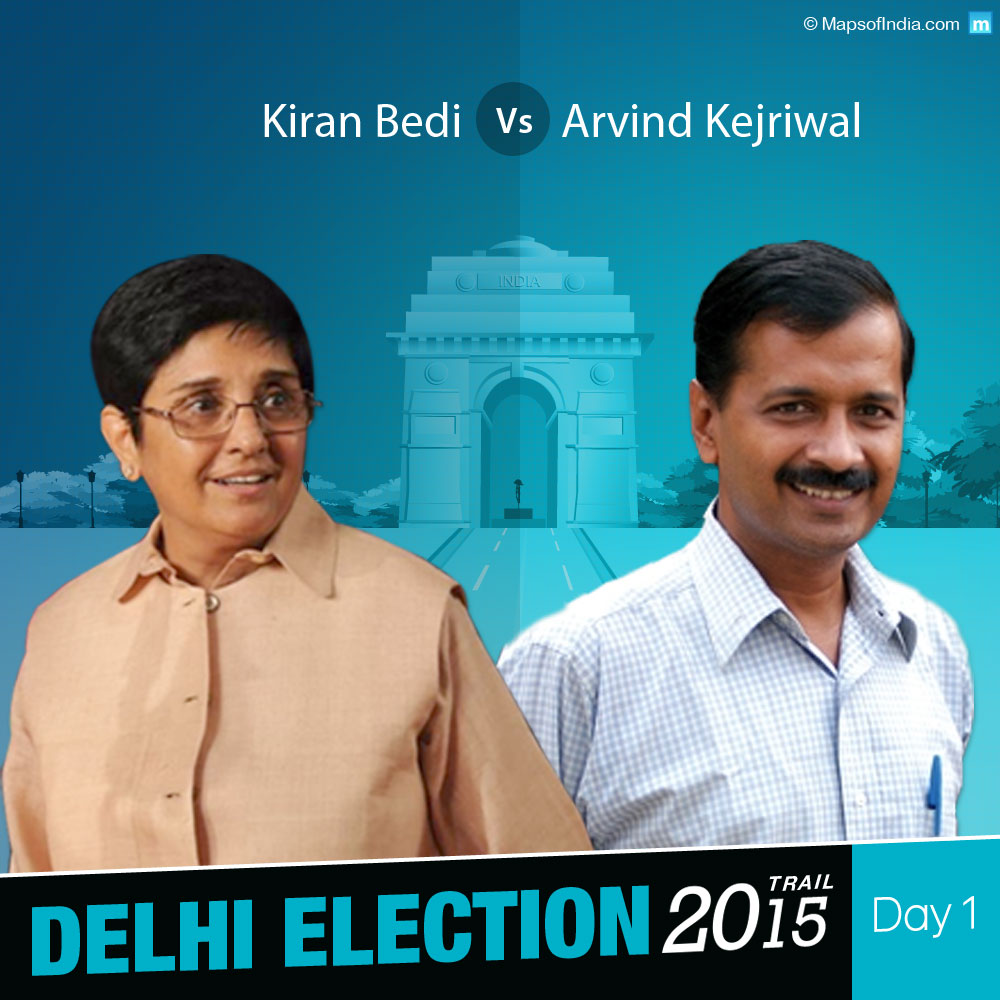 Delhi elections 2015 day 1