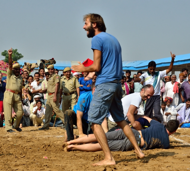 Kabbadi match at Pushkar Camel Fair