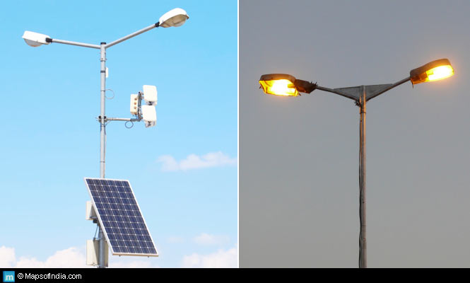 Street light sales wattage india