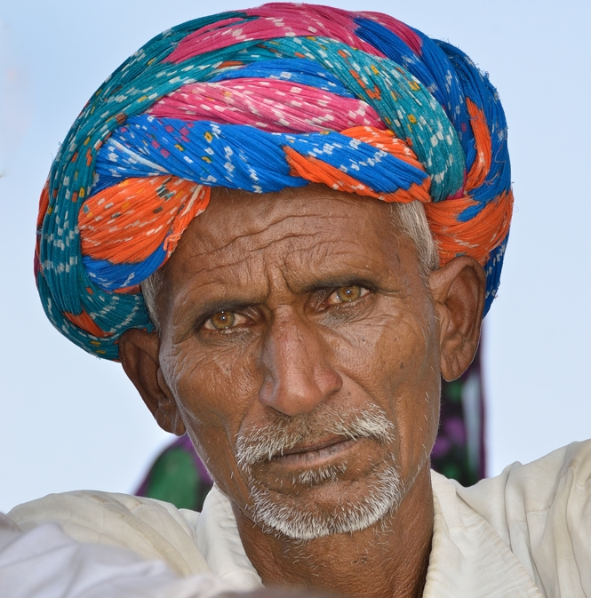 A spectator from Pushkar Fair