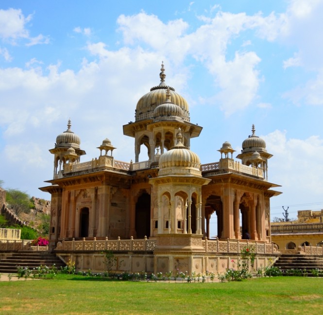 Chhatri of Maharaja Sawai Jai Singh in the first courtyard