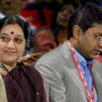 Lalit Modi with Sushma Swaraj