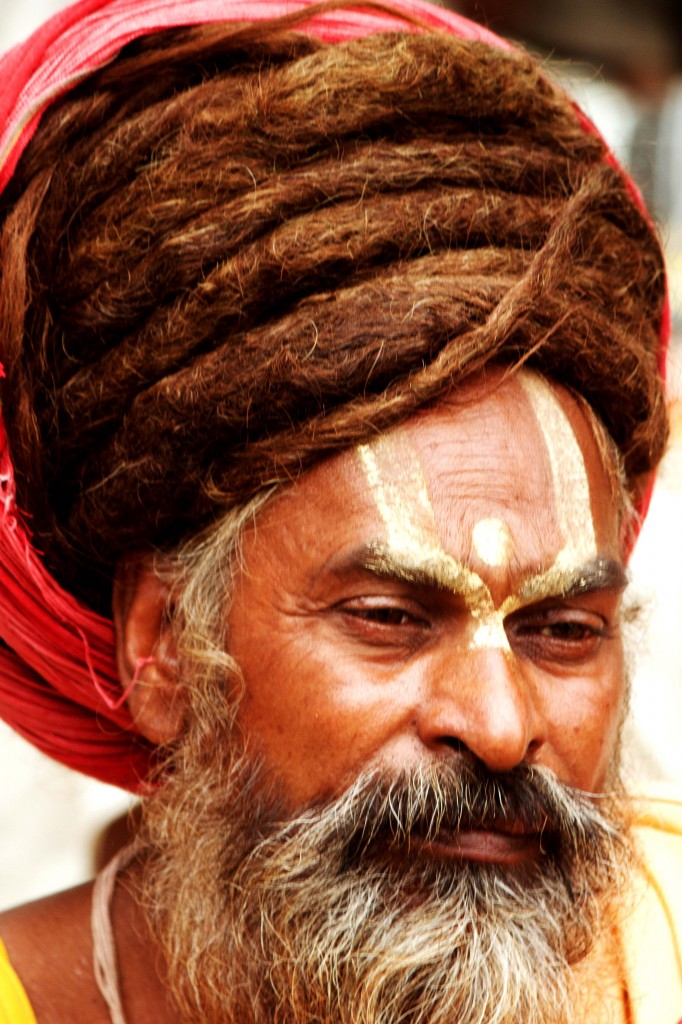  I saw this Sadhu waiting for his turn for prasad to be served. 