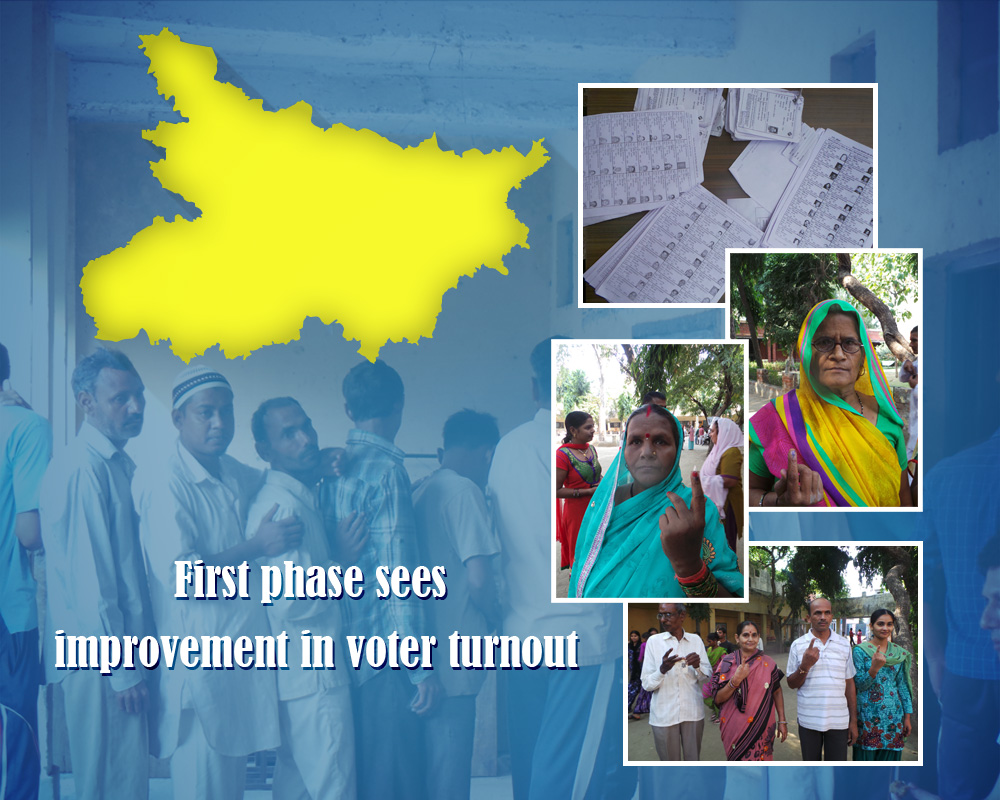 57% Voter Turnout in First Phase of Bihar Polls