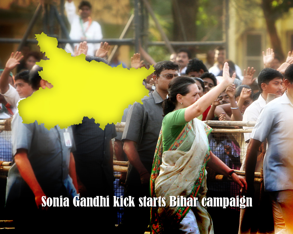 Sonia Gandhi to begin election campaign in Bihar