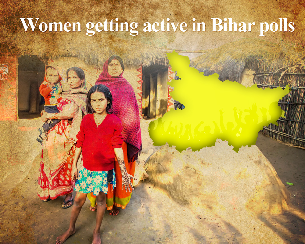 Women getting active in Bihar polls
