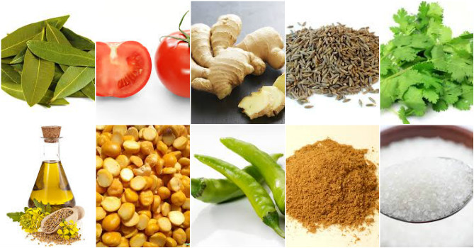 Dhokar Dalna Ingredients