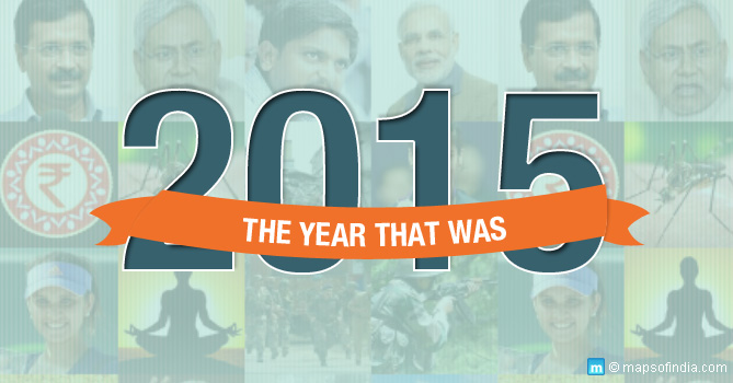 Infographic of Major Events in 2015 in India