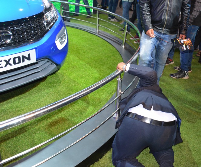 Bending Down Tata Nexon