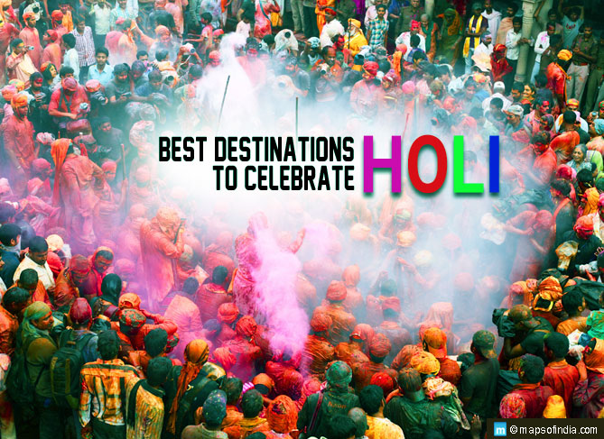 Top 10 Colourful Places to Celebrate Holi in India