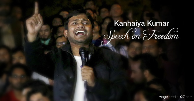 Kanhaiya Kumar's Speech After Release at JNU