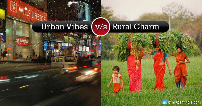 difference between rural and urban life