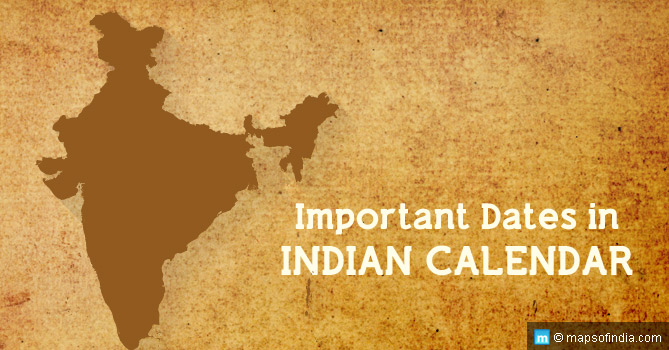 Important Dates in Indian Calendar