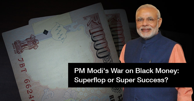 What is the outcome of Modi’s black money haul