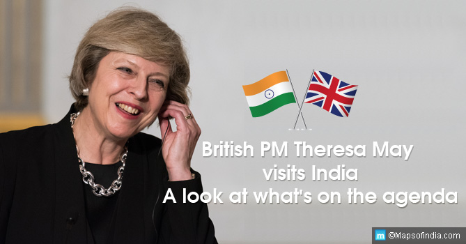 British PM Theresa May Visits India