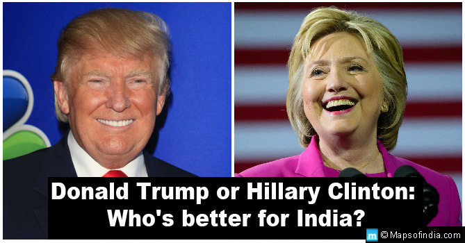 Donald Trump or Hillary Clinton: Who's better for India?