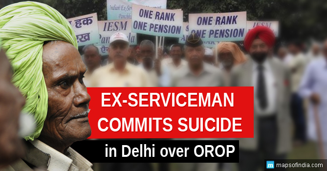 Ex-serviceman commits suicide in Delhi over OROP