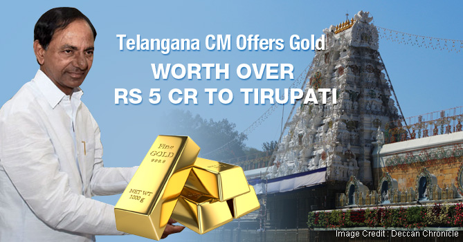 Telangana-CM-Offers-Gold-Worth-Over-Rs-5-Cr-to-Tirupati